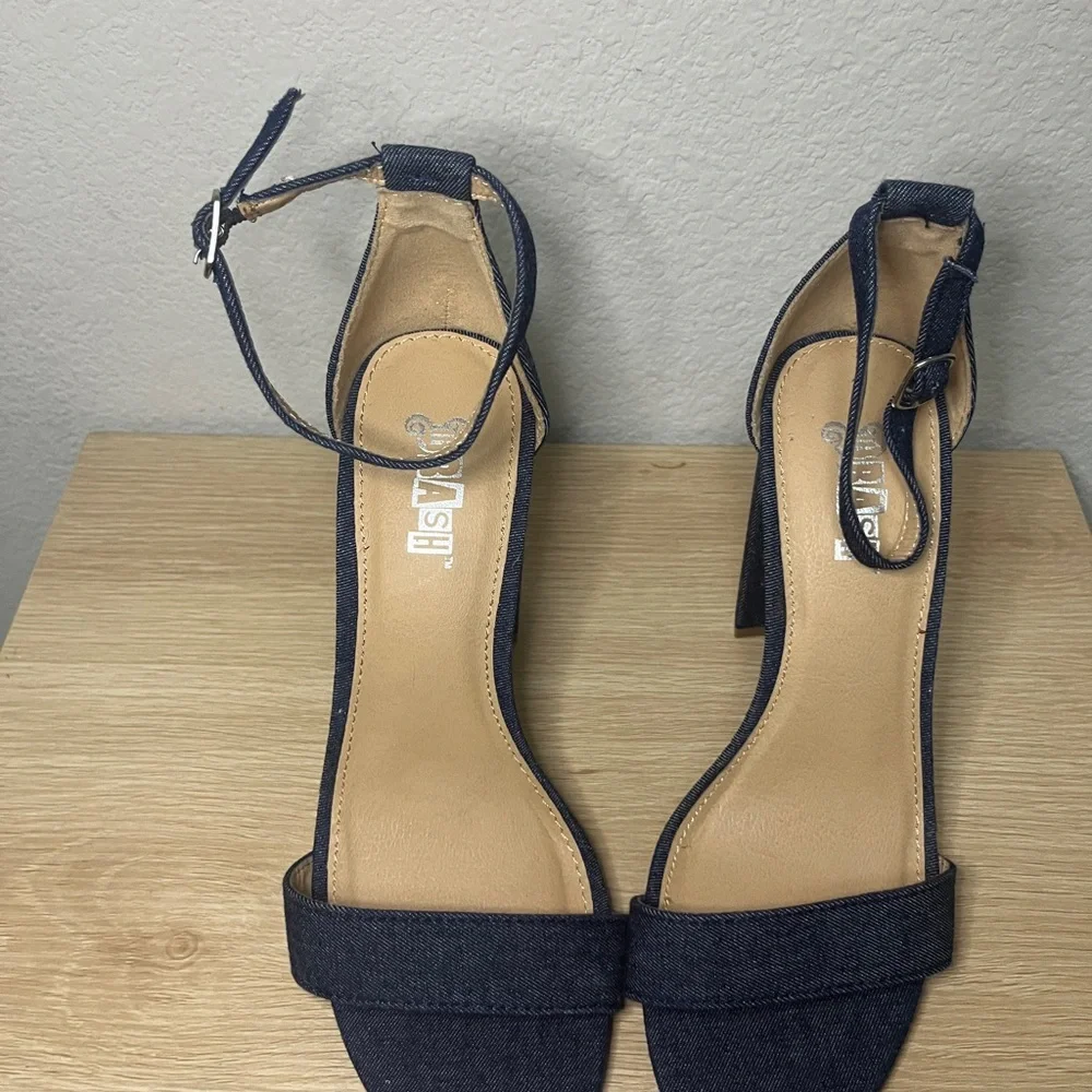 Brash Denim Blue Heels - Picture 6 of 10